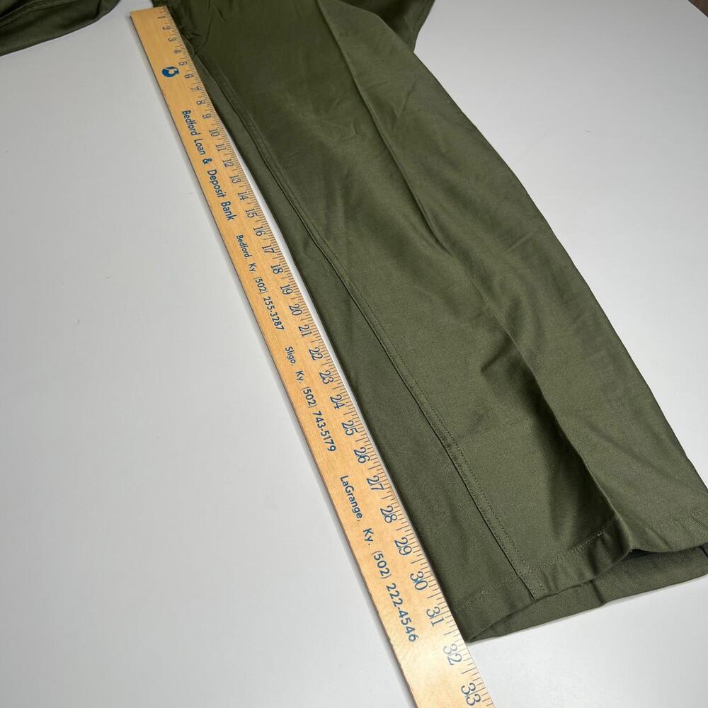 Vintage US Army OG-107 Baker Pants 60s Vietnam Era Military Fatigue Trousers Med - Picture 3 of 10